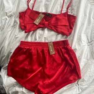 Nasty Gal red sexy pajama/lingerie set. NEW- tags on!